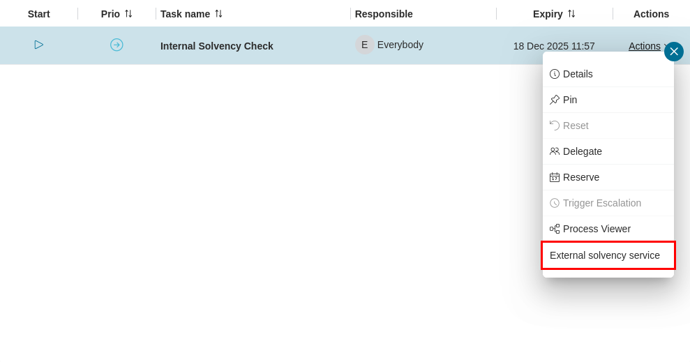 Portal examples: Lending case map - external solvency service