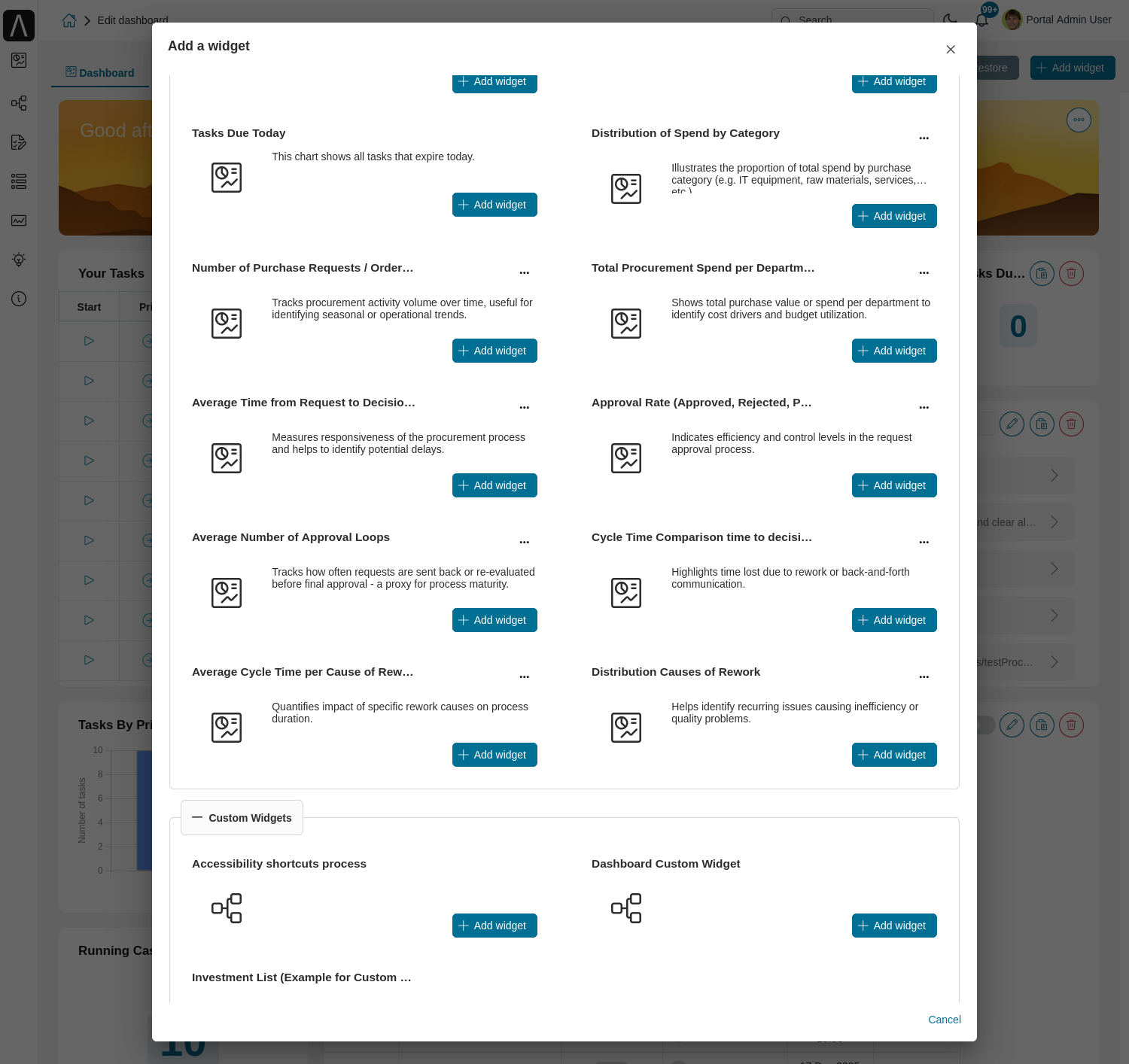Statistic configuration example