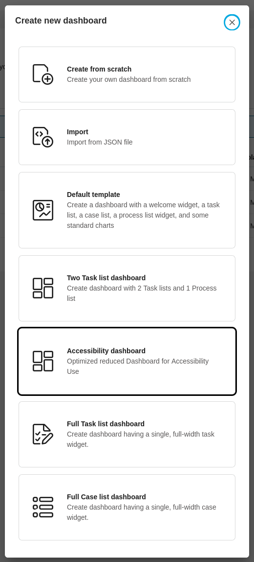 accessibility-dashboard-creation