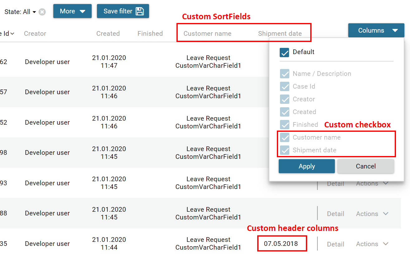 case-columns-configuration