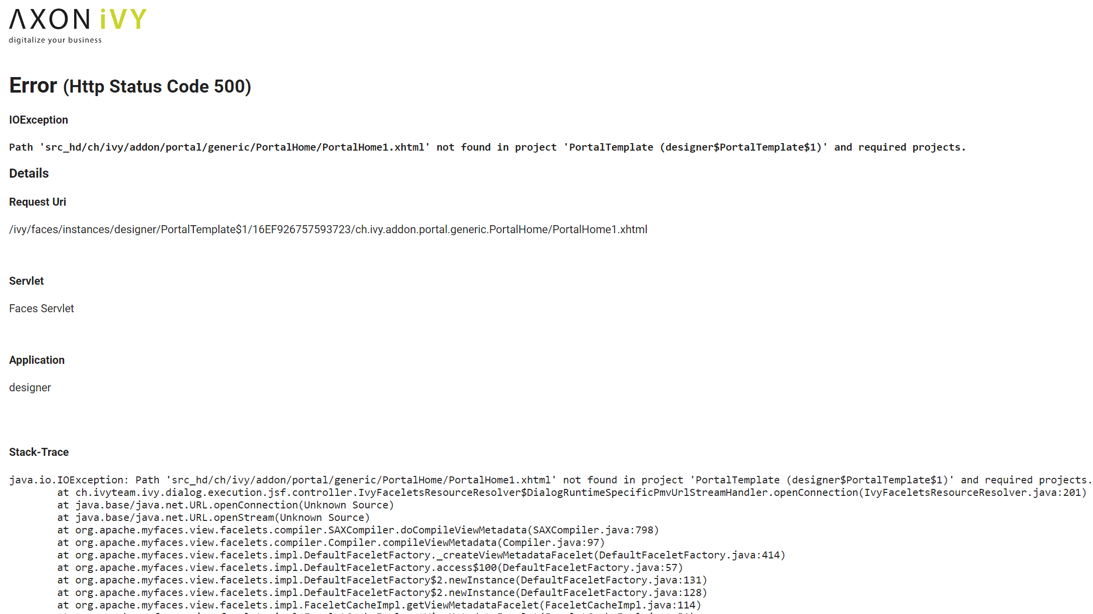 default-ivy-error