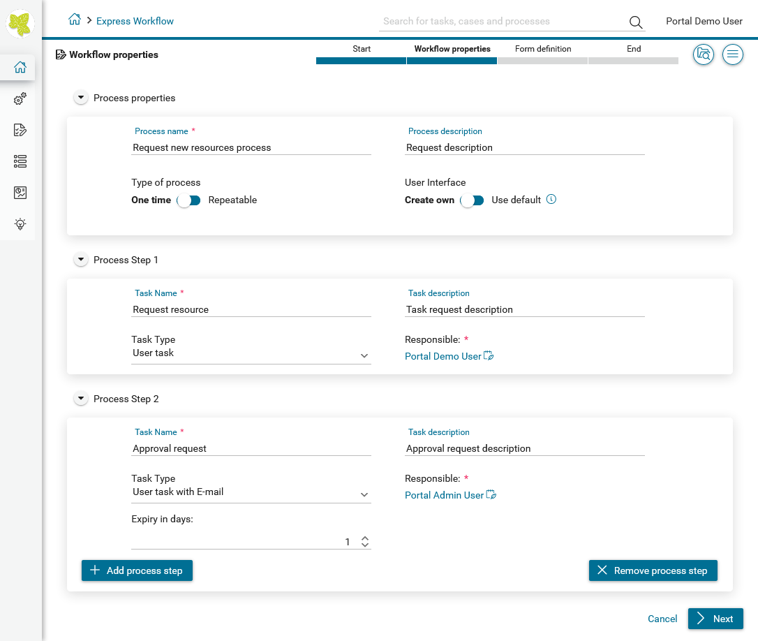 define-express-workflow-process-steps