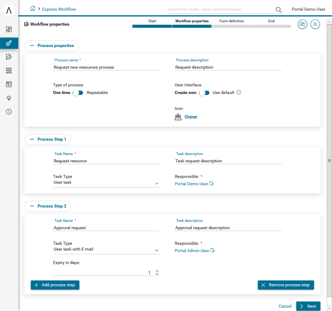 define-express-workflow-process-steps