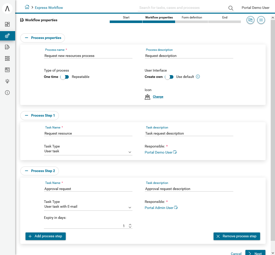 define-express-workflow-process-steps