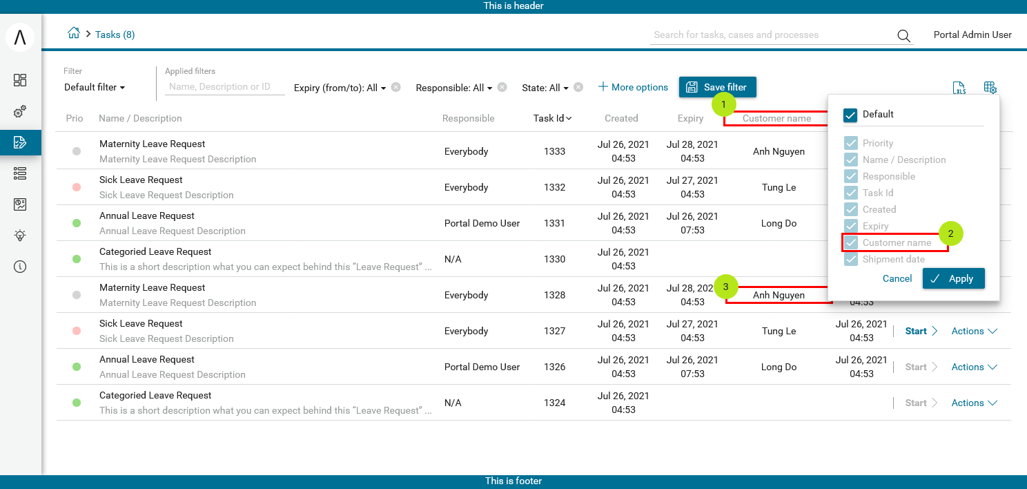 task-columns-configuration
