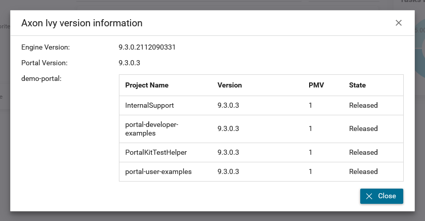 portal-version-information