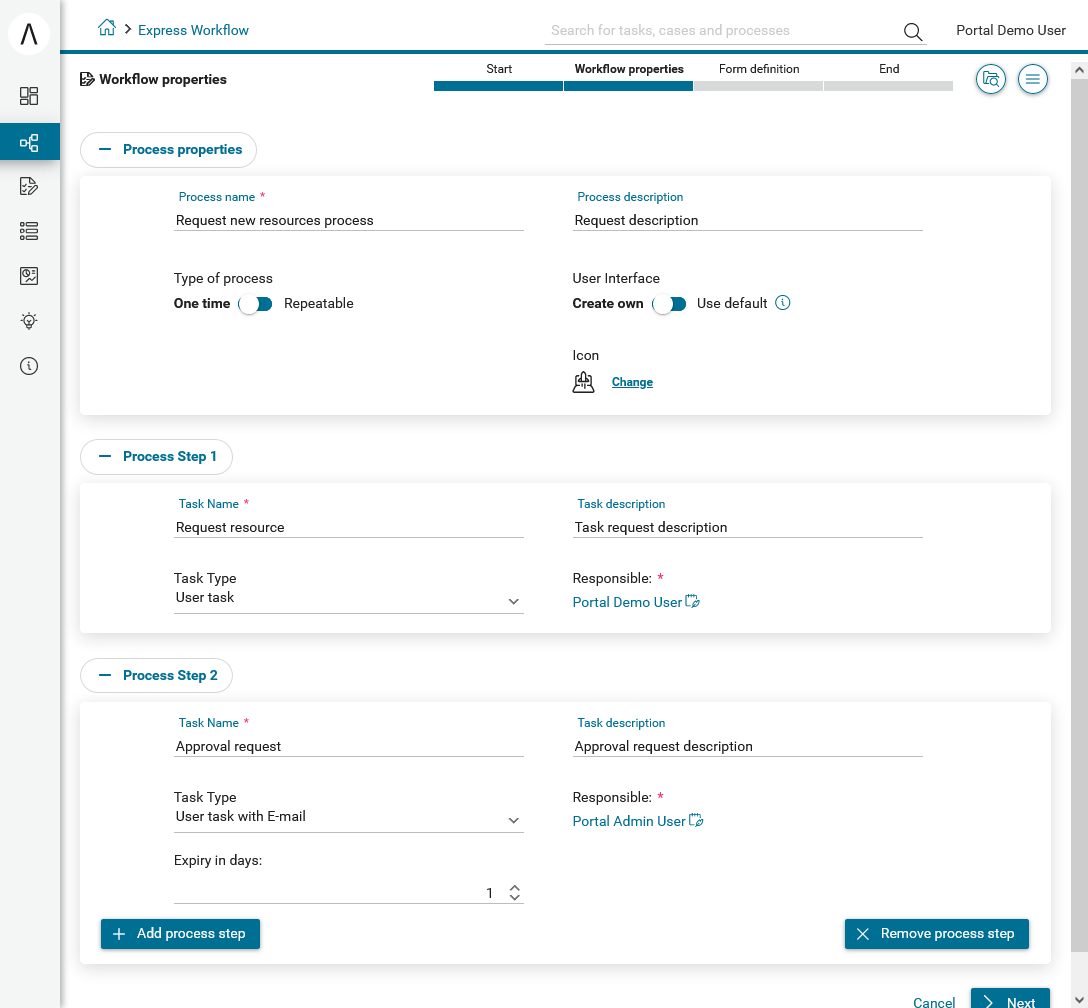 define-express-workflow-process-steps