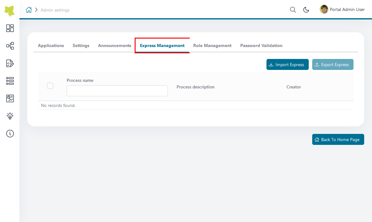 express-management-tab