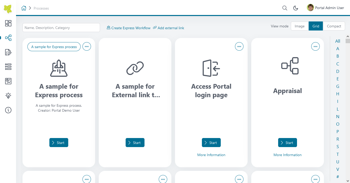 portal-process-grid-view-page