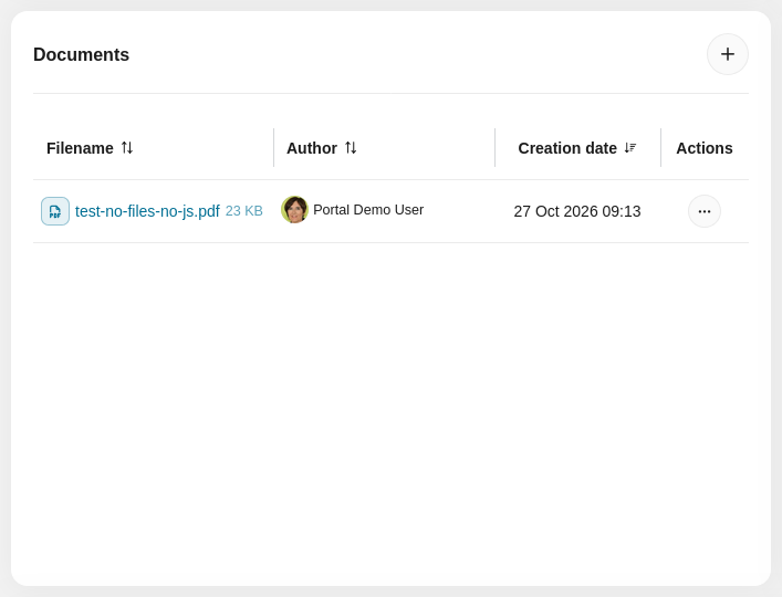Full Case List — Portal Guide dev documentation