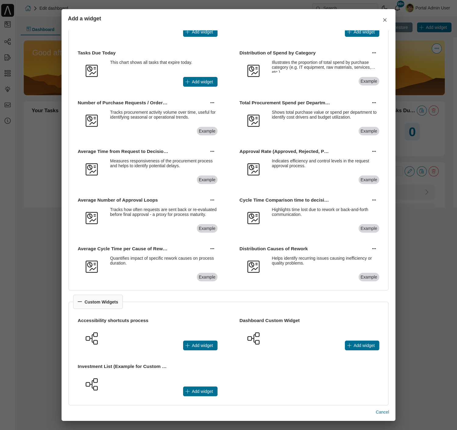 Statistic configuration example
